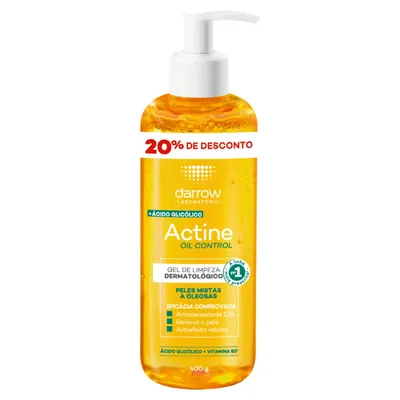 Gel de Limpeza Darrow Actine Oil Control 400g 20% Desconto 