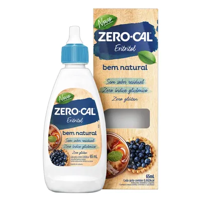 Adoçante Líquido Zero-Cal Eritritol 65ml