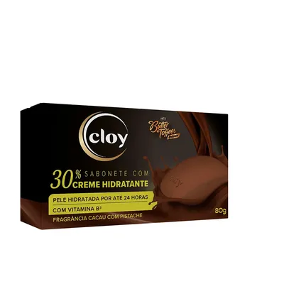Sabonete Cloy Cacau Com Pistache Butter Toffees Creme Hidratante 80G preço