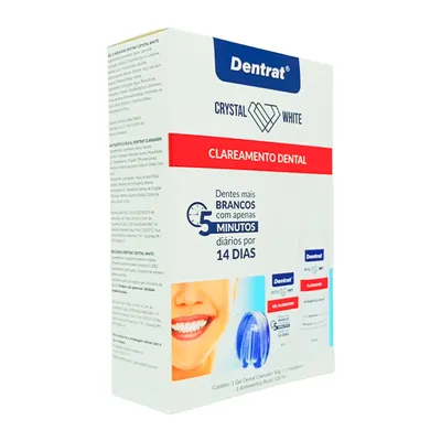 Kit Dentrat Antisseptico Clareador 120Ml+Gel Dental 60G+Moldeira preço