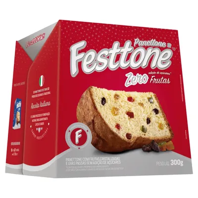 Panettone Festtone Zero Açúcar 300g