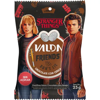 Pastilhas Valda Stranger Things Chocolate Com Cereja 25G preço