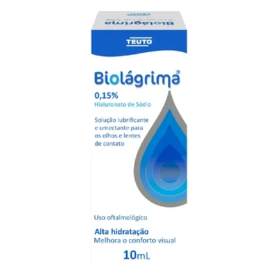 Biolágrima 0.15% Teuto Solução Oftálmica 10ml 