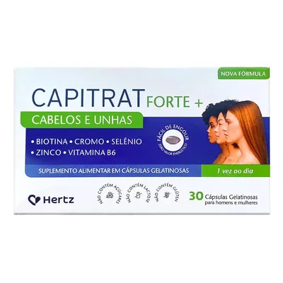 Capitrat Cabelos E Unhas 30 Cápsulas Kley Hertz preço