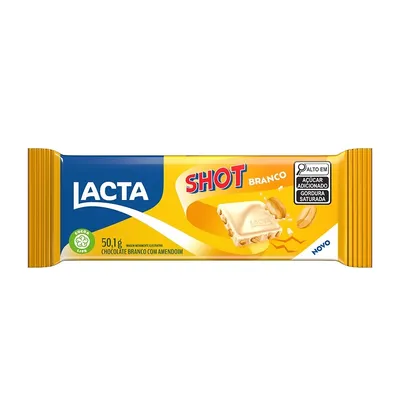 Chocolate Lacta Shot Branco 50.1g