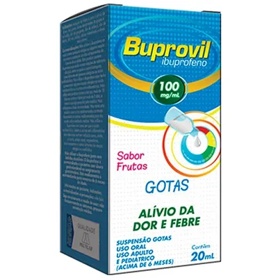 Buprovil 100mg Gotas Sabor Frutas 20ml
