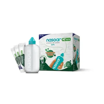 Nasoar Xt 5% 15 Envelopes + Lavador Nasal 240Ml preço