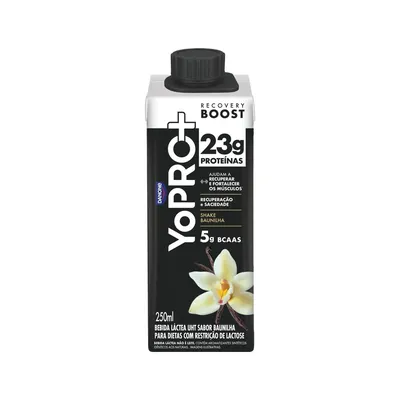 Bebida Láctea UHT Shake Baunilha Zero Lactose Yopro + Recovery Boost Caixa 250ml