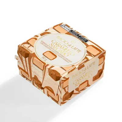 Bombom De Sorvete Bacio Di Latte Caramello Salgado Caixa 90g