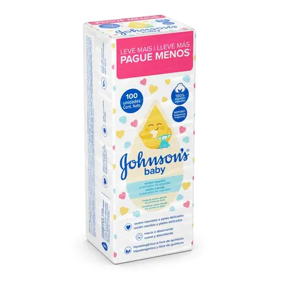 Algodao Johnsons Baby Quadrado 100un