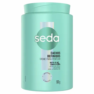 Creme para Pentear Nutri-Oil Complex 5% Óleo de Coco, Elastina e Pró-Vitamina B5 Seda Cachos Definidos Pote 900gr