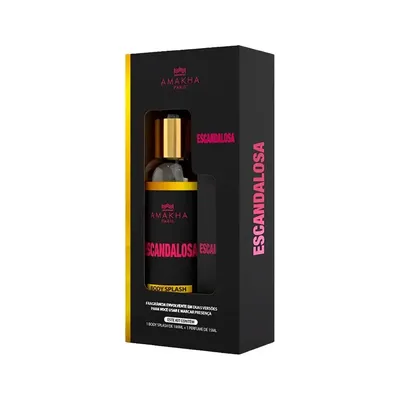Kit Amakha Body Splash Escandalosa 15ml+Perfume 15ml