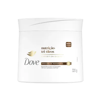Máscara de Tratamento 2 em 1 Nutrição + Tri-Óleos Dove 320g