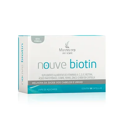 Nouve Biotin Cabelo e Unhas 30 Cápsulas