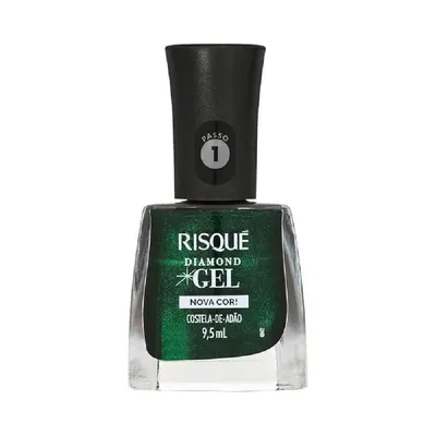 Esmalte Risque Diamond Gel Nova Cor Metalico Costela de Adao 9,5Ml