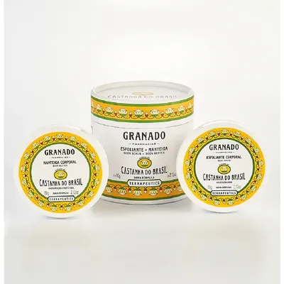 Kit Manteiga Corporal + Esfoliante Granado Castanha 2x60g