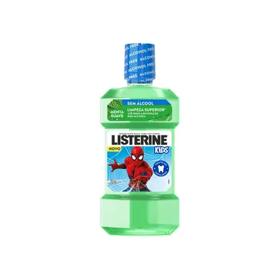 Antisséptico Bucal Listerine Menta Suave Homem-Aranha Sem Álcool 250ml