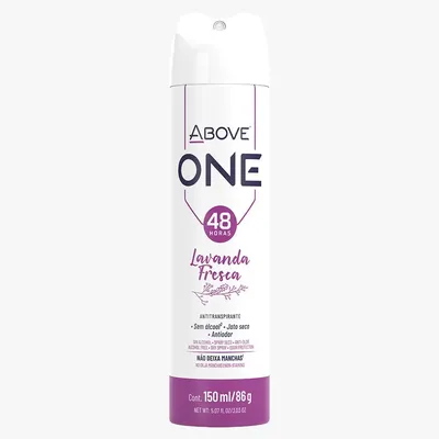 Desodorante Antitranspirante Above One Lavanda Fresca 150ml