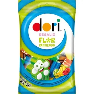 Bala Dori Regaliz Flor 60g