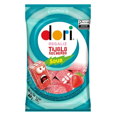 Bala Dori Regaliz Tijolo 60g
