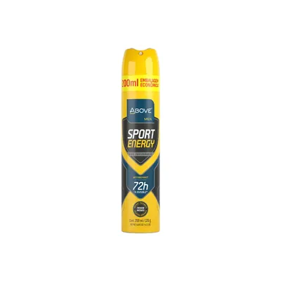 Desodorante Antitranspirante Aerosol Above Men Sport Energy 72H 200ml