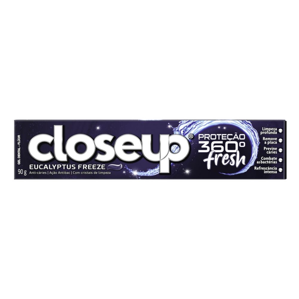 Gel Dental Close Up Proteção 360º Fresh Eucalyptus Freeze 90 GR