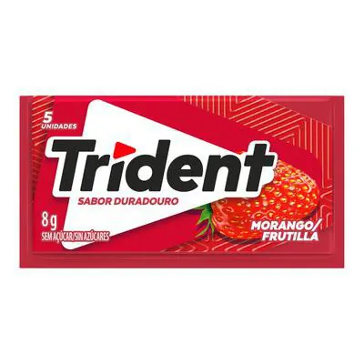 Chicletes Trident Morango 8g