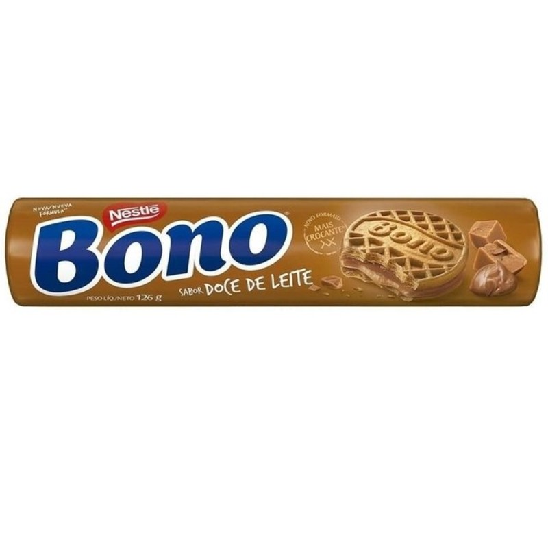 Biscoito Recheado Nestlé Bono Doce de Leite 140g