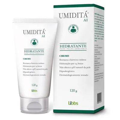 Creme Hidratante Corporal Umiditá AI Pele Sensível 120g