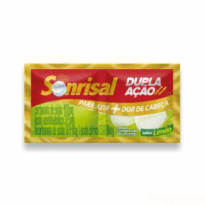 Sonrisal Efervescente Sabor Limão 2 Envelopes