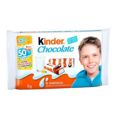 Chocolate Kinder Barra T6 75g