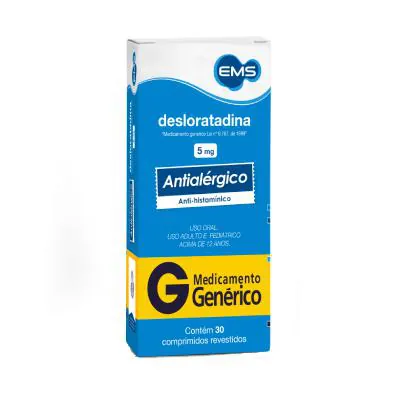 Desloratadina Ems 5mg 30 Comprimidos