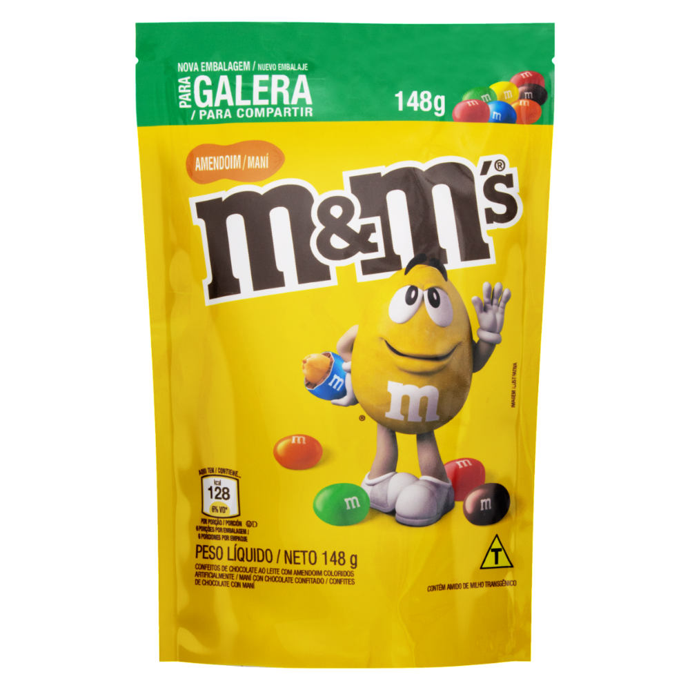 Chocolate M&Ms Amendoim 148g