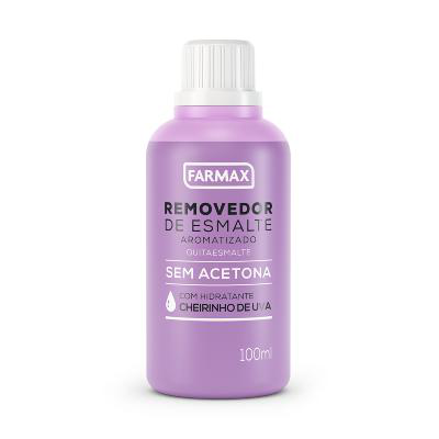 Removedor de Esmalte Sem Acetona Farmax Uva 100ml