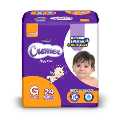 Fralda Cremer Magic Care G 24 Unidades