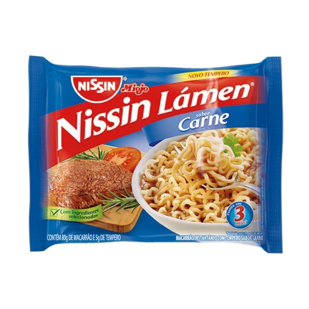 Macarrão Instantâneo Nissin Lámen Carne 85g