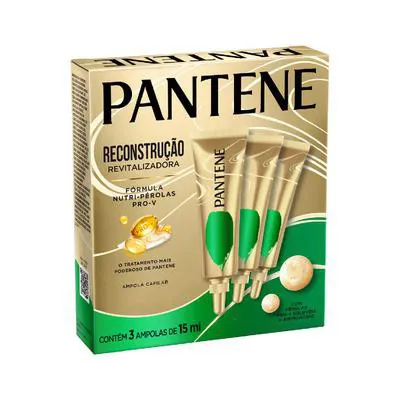 Ampola Pantene Reconstrução Revitalizadora 15ml 3 Unidades