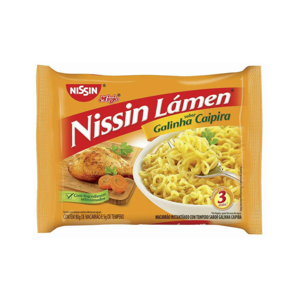 Macarrão Instantâneo Nissin Lámen Galinha Caipira 85g