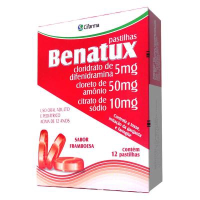 Benatux 12 Pastilhas Sabor Framboesa