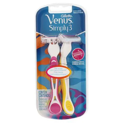 Aparelho para Depilação Gillette Venus Simply 2 Unidades