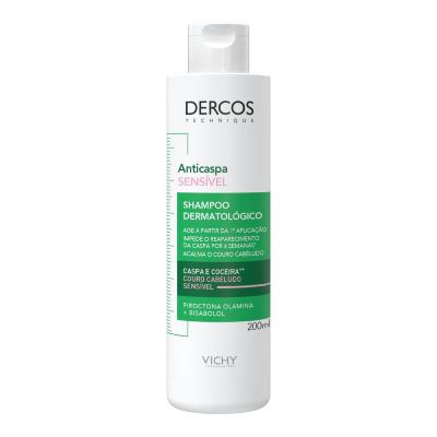 Shampoo Anticaspa Couro Cabeludo Sensível Vichy Dercos 200ml