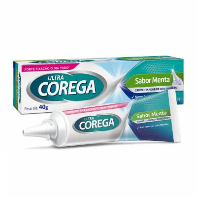 Corega Fixador de Prótese Ultra Creme Menta 40g