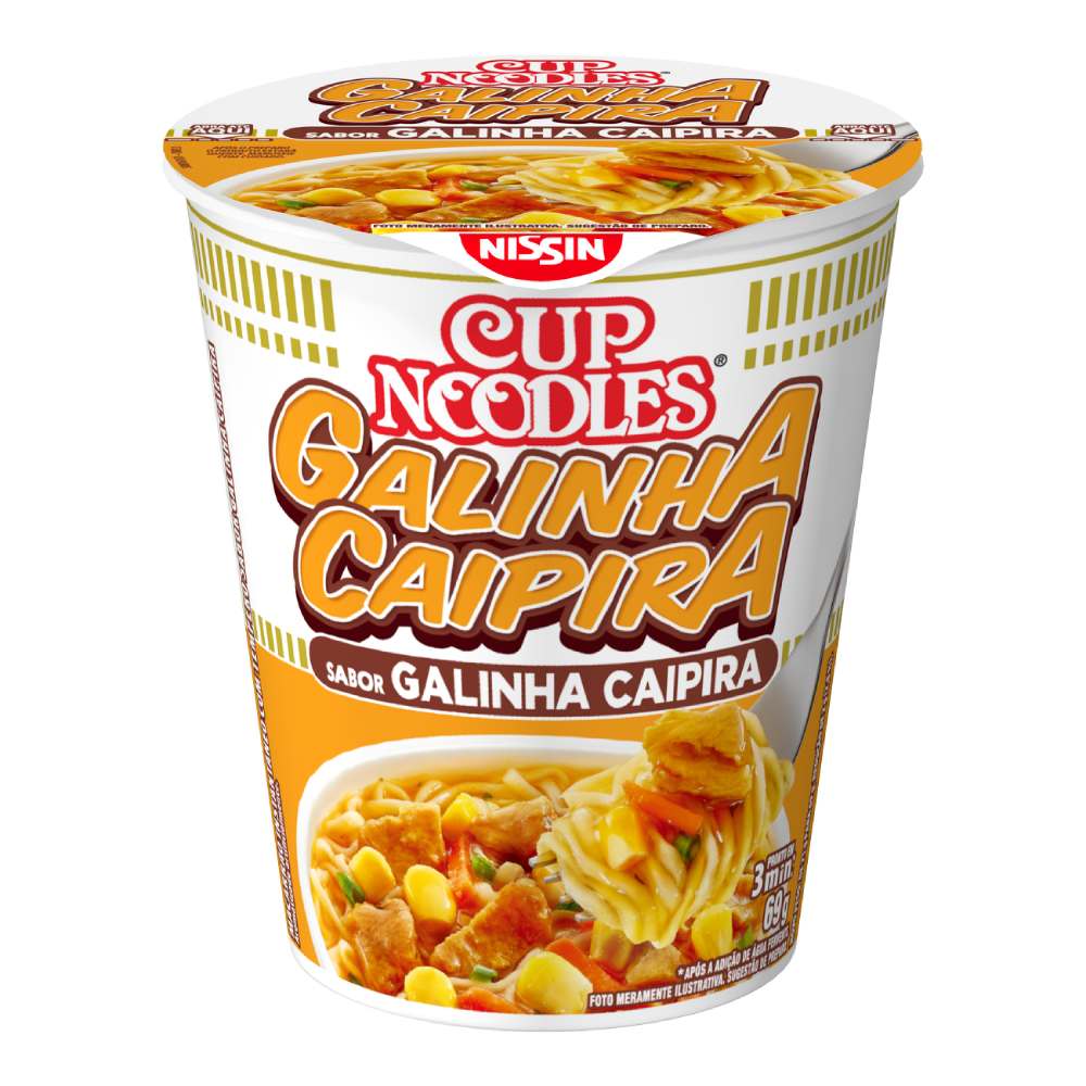 Macarrão Instantâneo Nissin Cup Noodles Galinha Caipira 71g