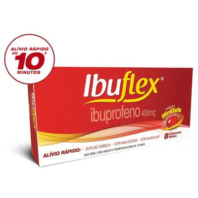 Ibuflex 400mg 8 Cápsulas