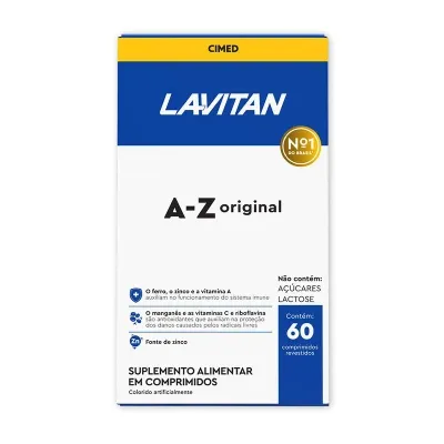 Multivitamínico Lavitan Az Original Com 60 Comprimidos
