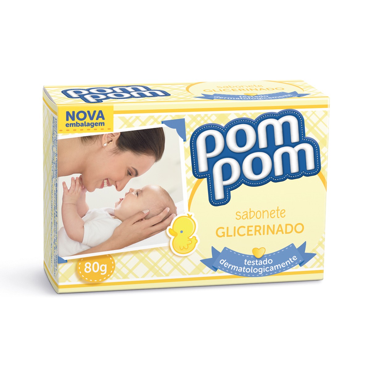 Sabonete Infantil Pom Pom Glicerinado 80g