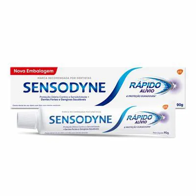 Sensodyne Rápido Alívio Creme Dental para Dentes Sensíveis 90g