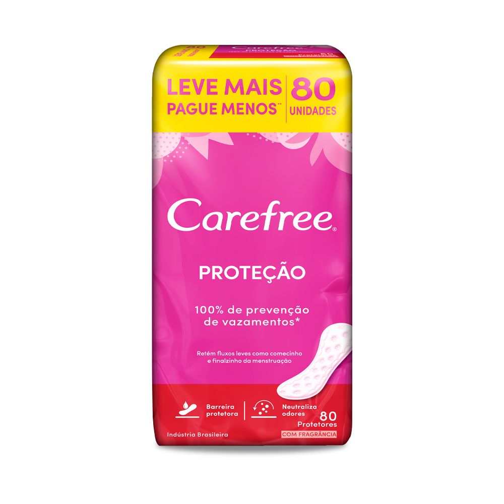 Absorvente Carefree Proteção Leve 80 Pague 60