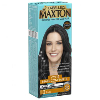 Tintura Maxton Creme N.1.0 Preto Economico