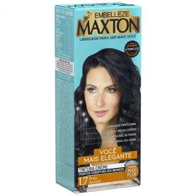 Tintura Maxton Creme N.1.7 Preto Azulado